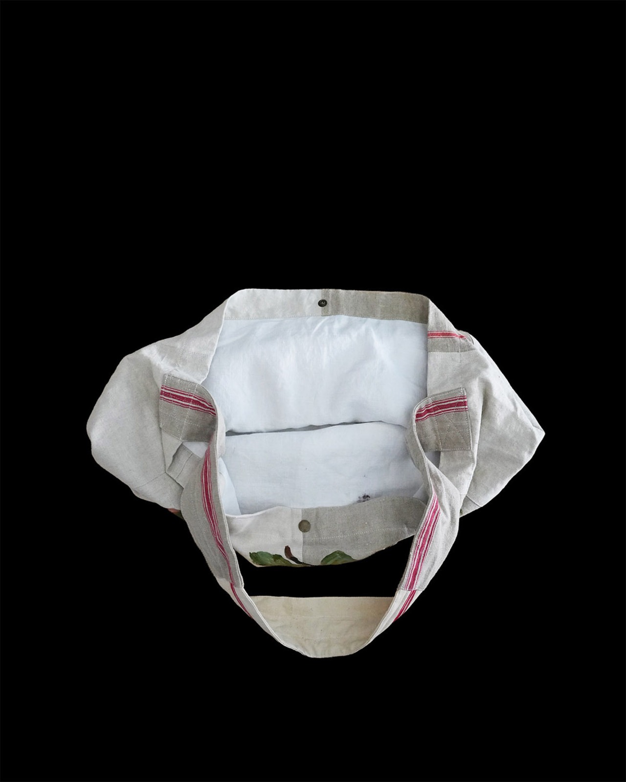 used linen postman bag