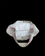 used linen postman bag