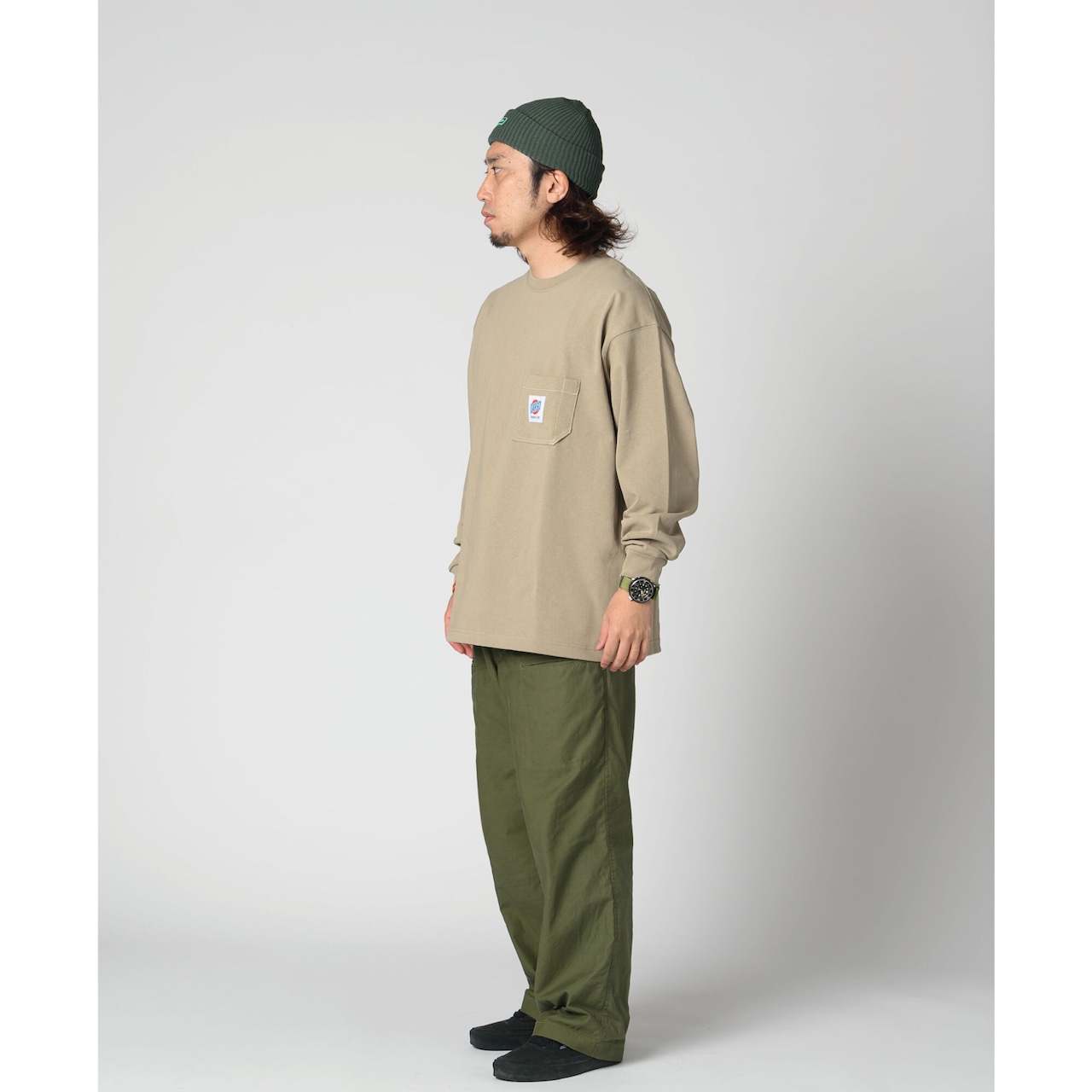 【DARGO】"9onz MAX WEIGHT" Working Pocket Long T-shirt（3color）