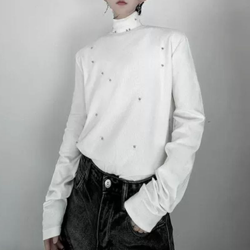 スパンコールハイネックセーター C10537