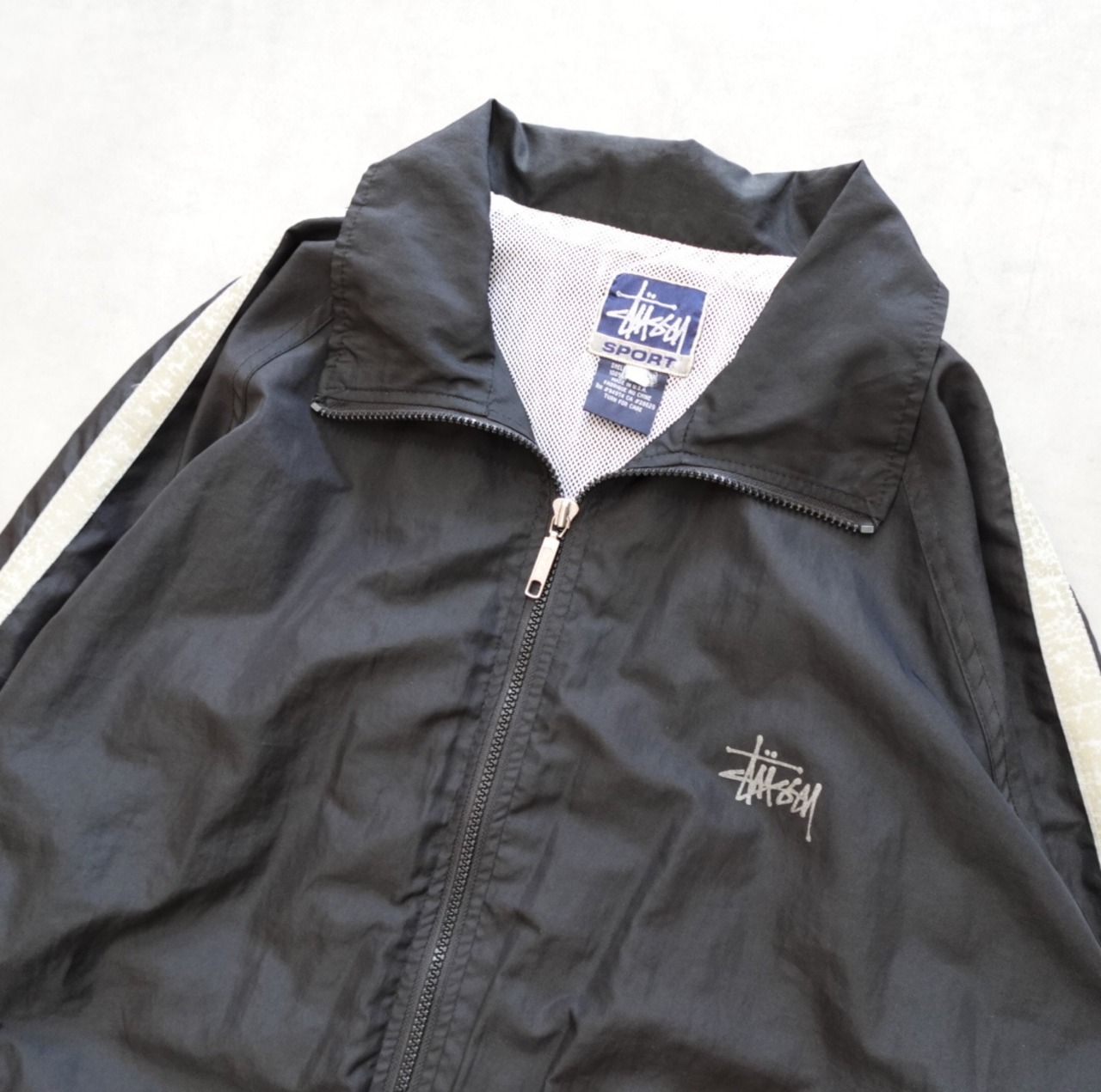 90s STUSSY / ステューシー Nylon Track Jacket Made In USA 