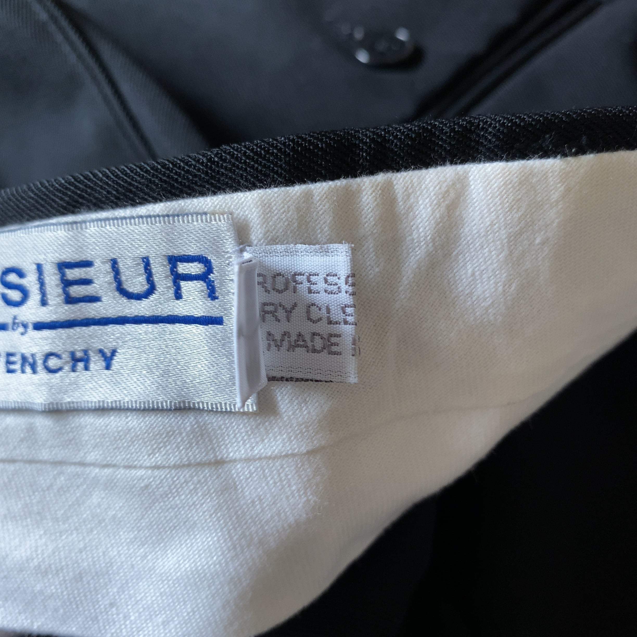 Monsieur GIVENCHY / 80-90's 3tuck Wool Gabardine Trouser / Made in