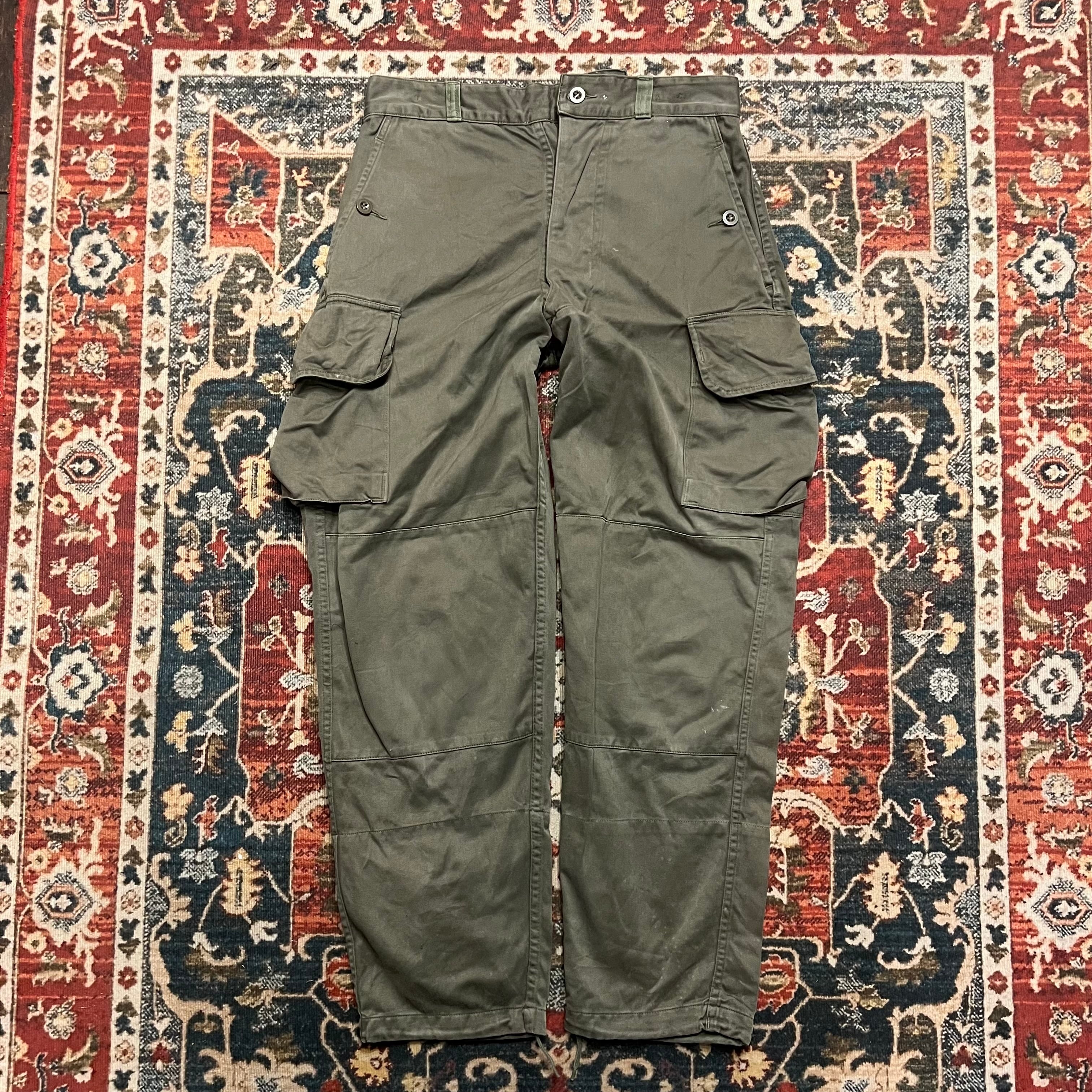 80s フランス軍 実物 M-64 フィールドパンツ カーゴパンツ 76C W80cm