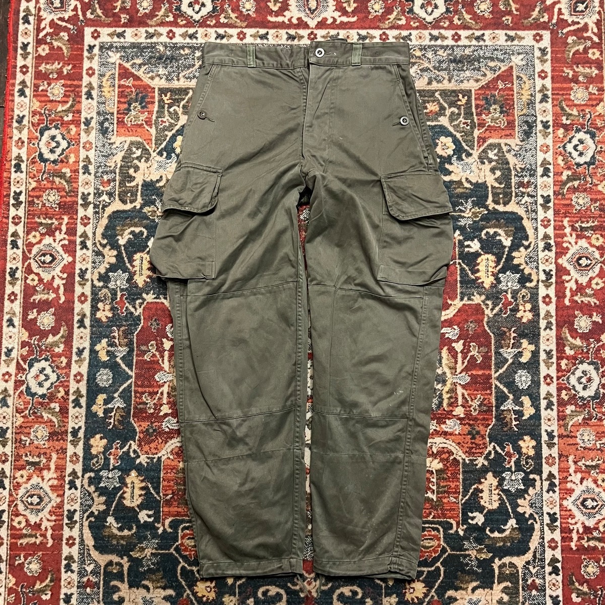 80s フランス軍 実物 M-64 フィールドパンツ カーゴパンツ 76C W80cm 