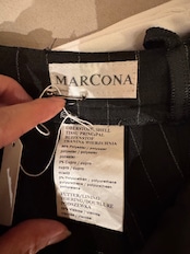 MARCONA ピンストライプスラックス