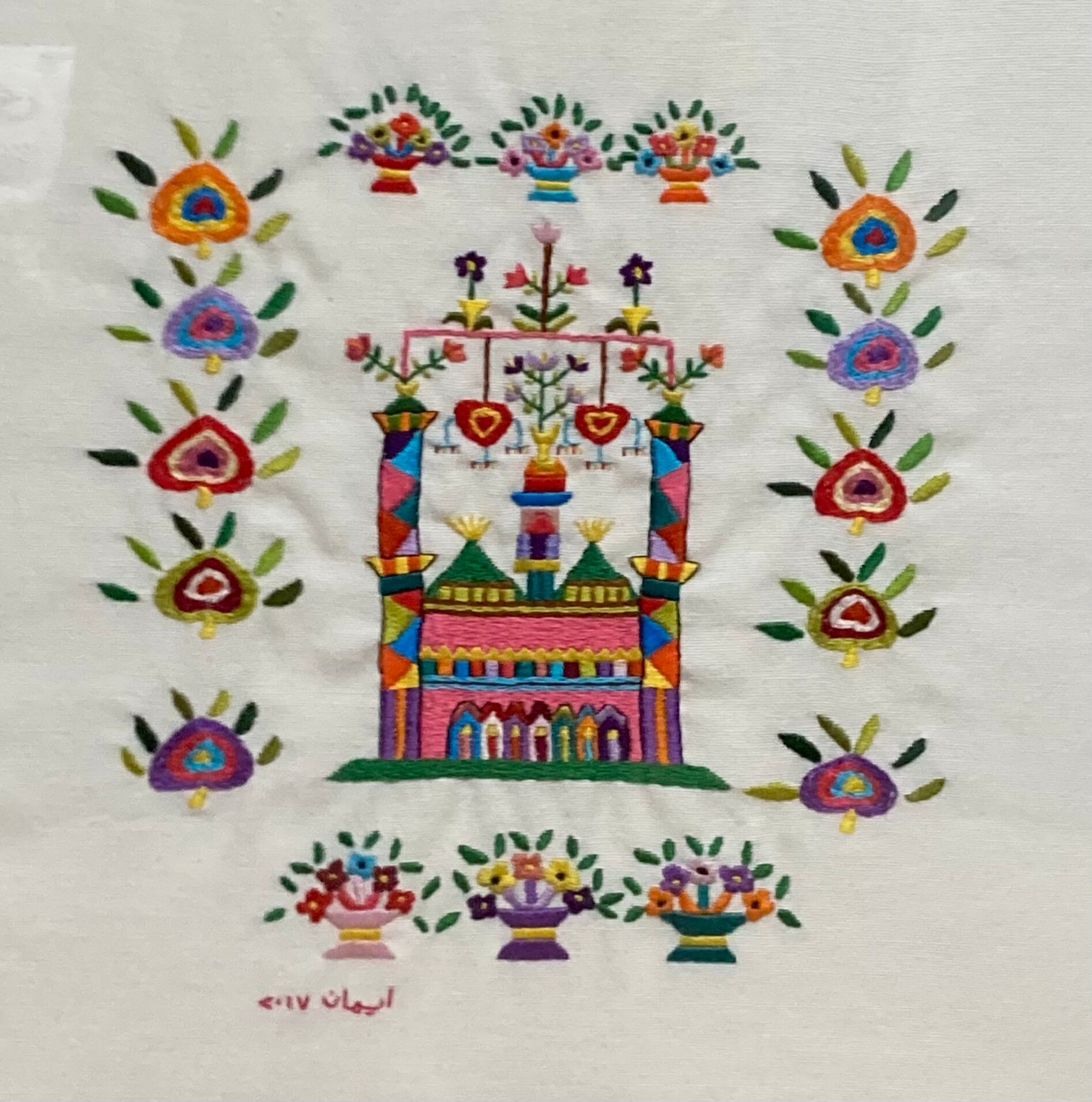 アクリルフレーム入り中判刺繍