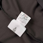 THE NORTH FACE ノースフェイス ロゴ刺繍 ライン入り 長袖 トレーナー シャツ サイズ M /メンズ/チャコールグレー系