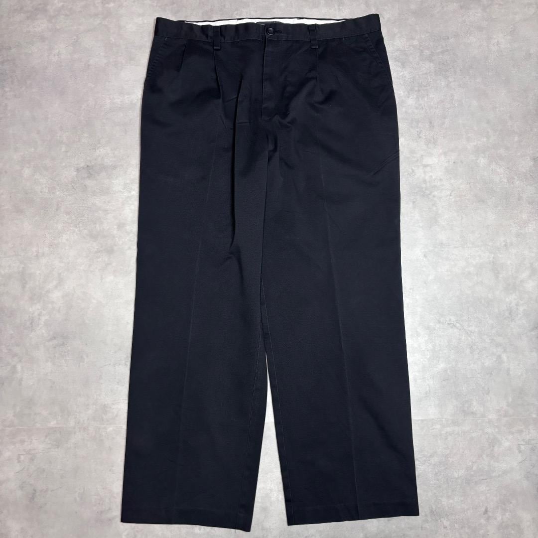 ドッカーズ リーバイス W36 チノパン スラックスボトム 古着 黒 16896