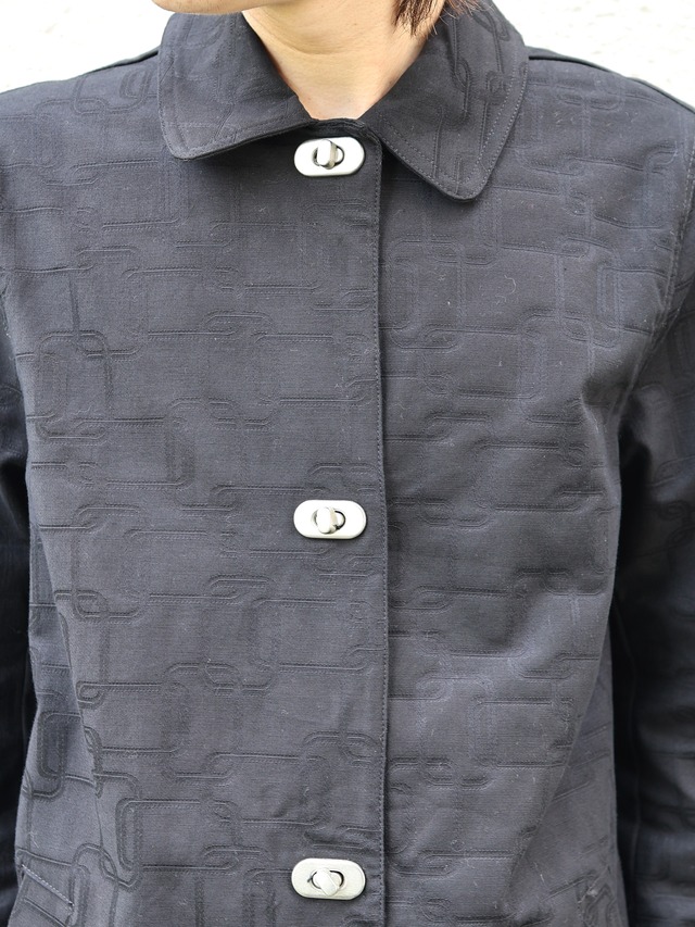 allover design half coat