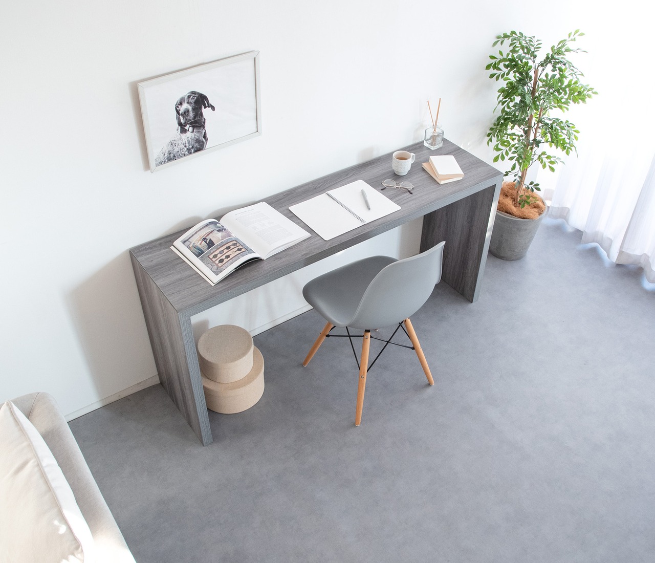 シンプルデスク 横幅120cm×奥行40cm Visage Neo（ビサージュ ネオ）