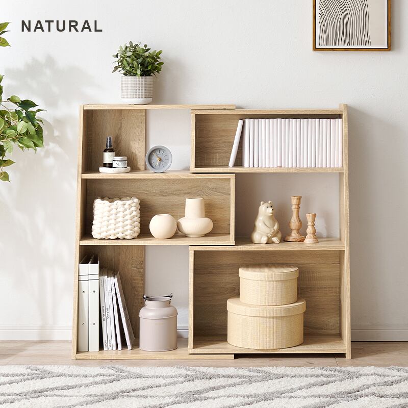 【組立式】スライド式オープンラック ディスプレイラック コーナーラック インテリア 3色展開 幅100cm