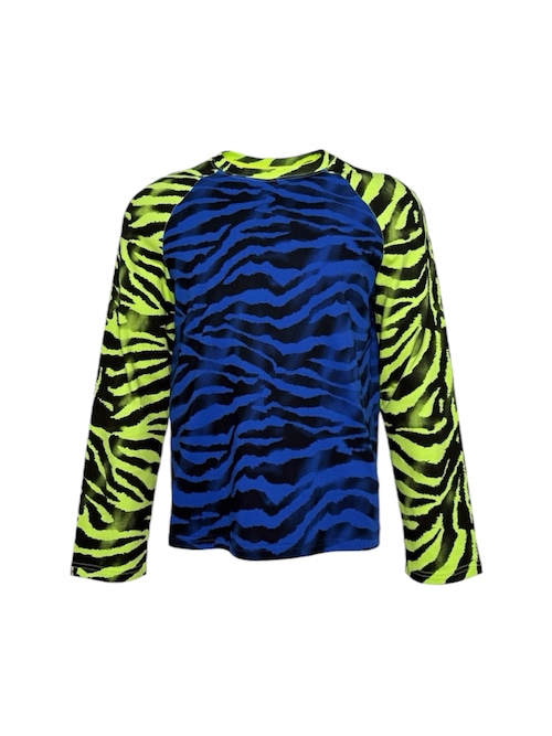 【PCCVISION】3MAN0N Zebra Pattern Raglan Long Sleeve T-Shirt
