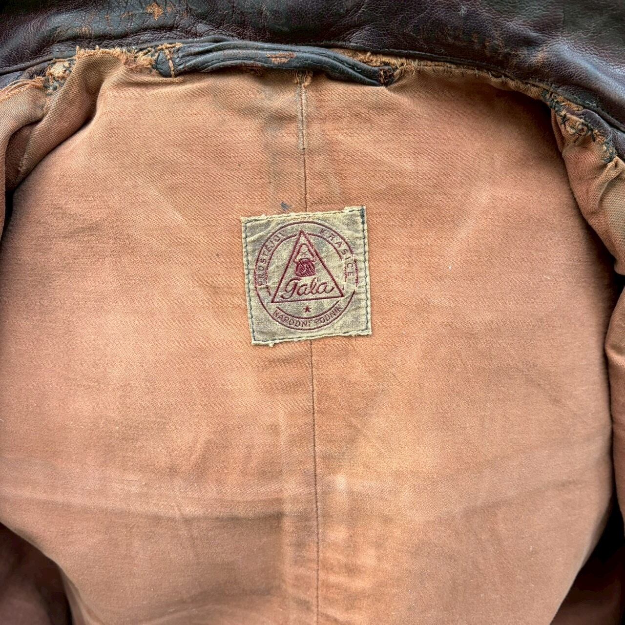 50s チェコスロバキア製 レザージャケット ユーロ ヴィンテージ M