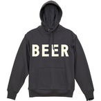 BEER アップリケロゴパーカ カーボン