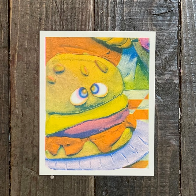 【RISOGRAPH】'Burger' Risograph Print |an Mackay & Matt Goldberg