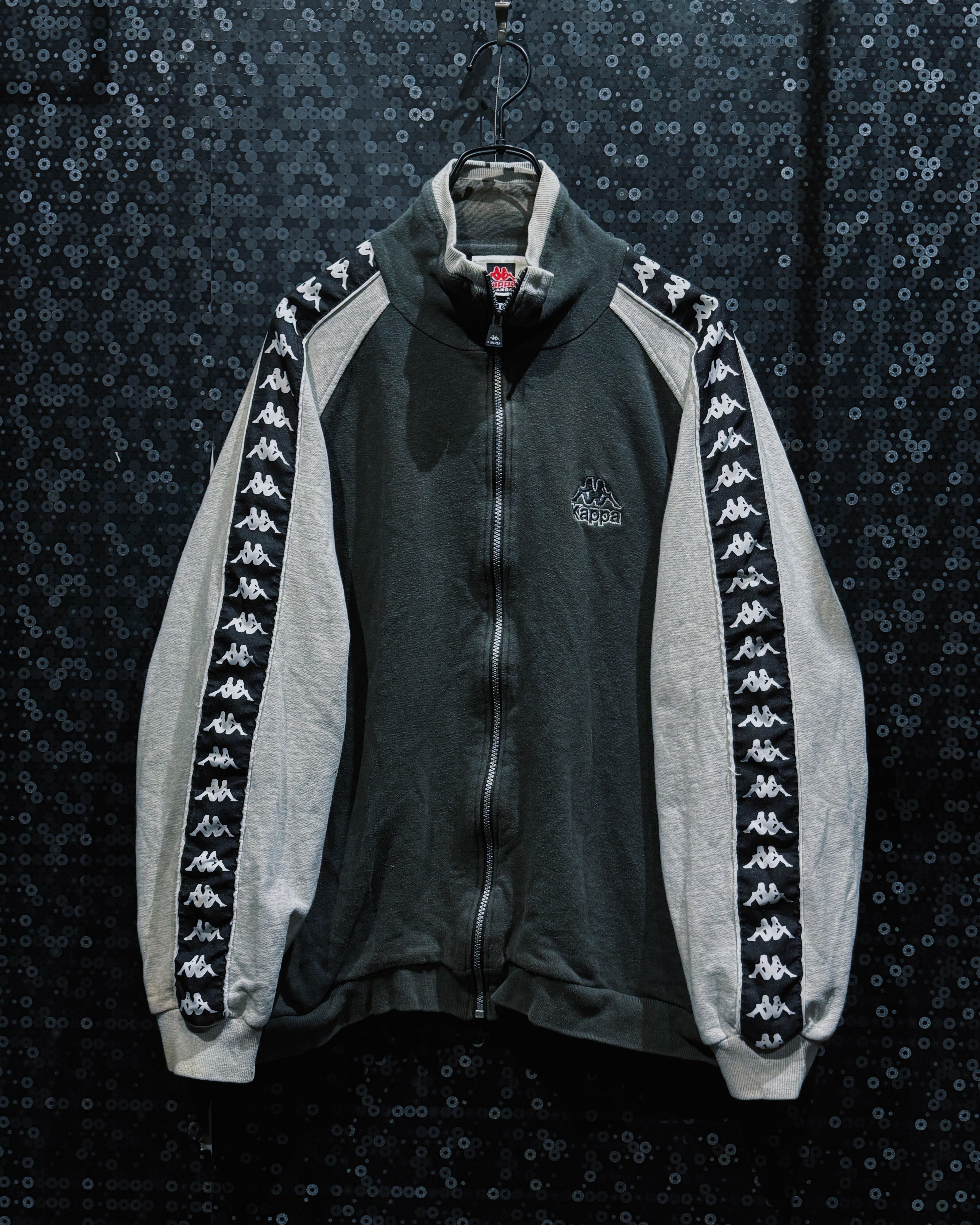 【ÆIEM】Kappa Vintage Banda Track Jacket (Charcoal × Light Gray)