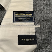 CHESSROCK チェスロック HOLLAND&SHERRY ホーランド&シェリー リネン&シルク ツイード 段返り3B テーラードジャケット サイズ 98 /メンズ/ビンテージ