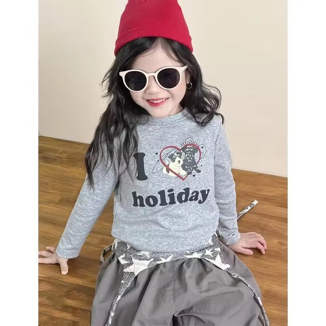 I ♡ holiday ショート丈DogT