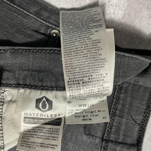 【W38 L34】 コロンビア製 japan levi's black 569 詳細写真7