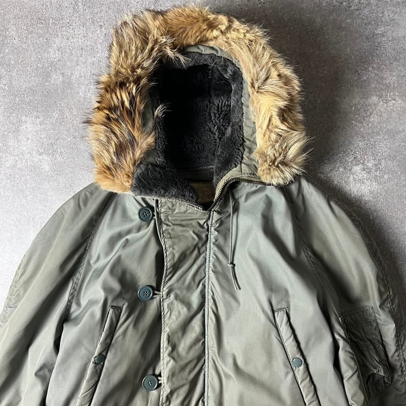 雰囲気系 70s 71年製 USAF 米軍実物 リアル コヨーテファー N-3B