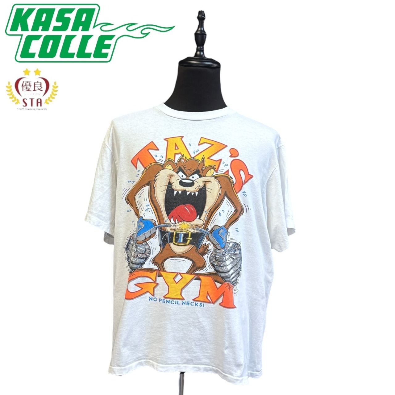 【LOONEY TUNES （TAZ'S GYM）】ルーニーテューンズ タズマニアンデビル Vintage Tシャツ XL