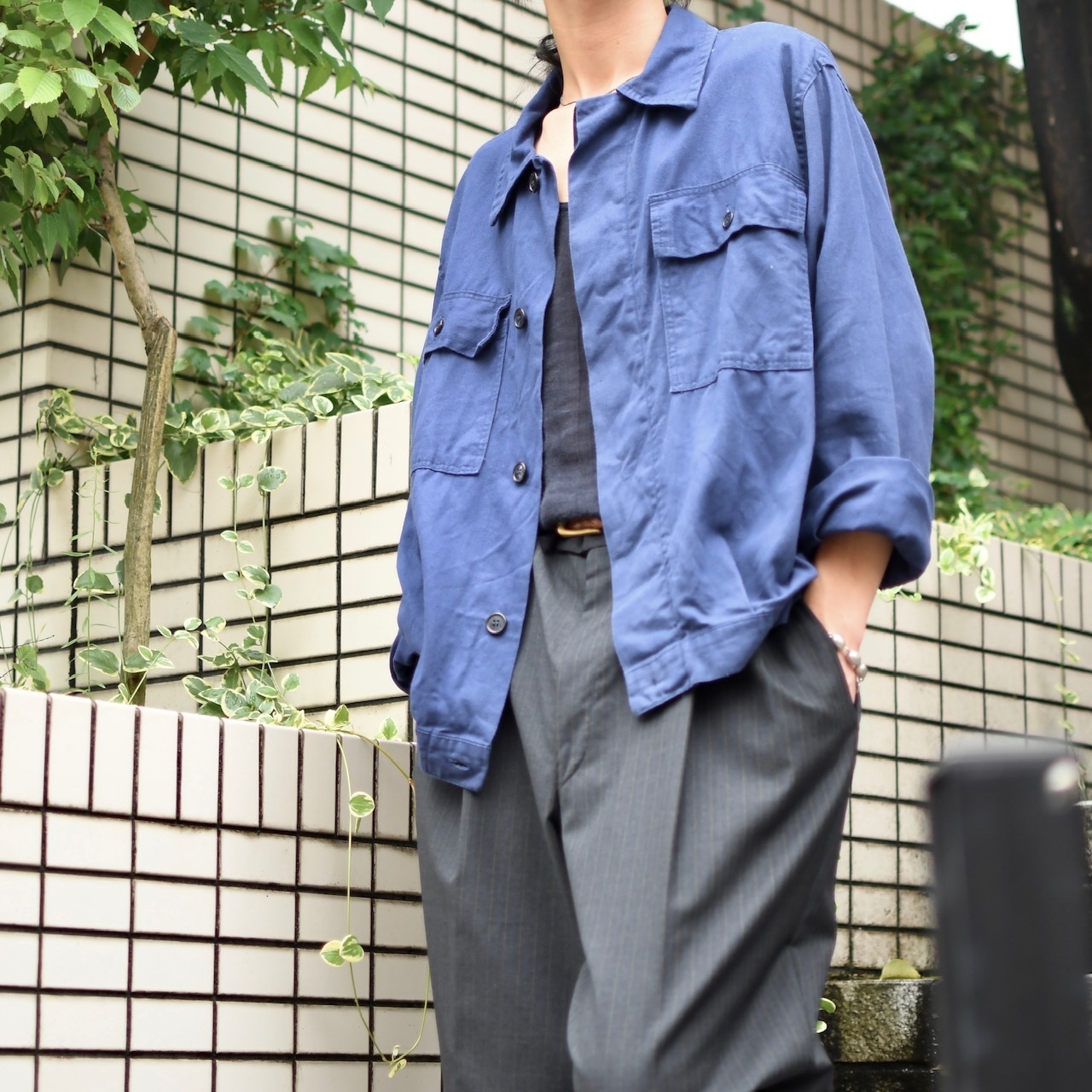 cotton twill euro work jacket