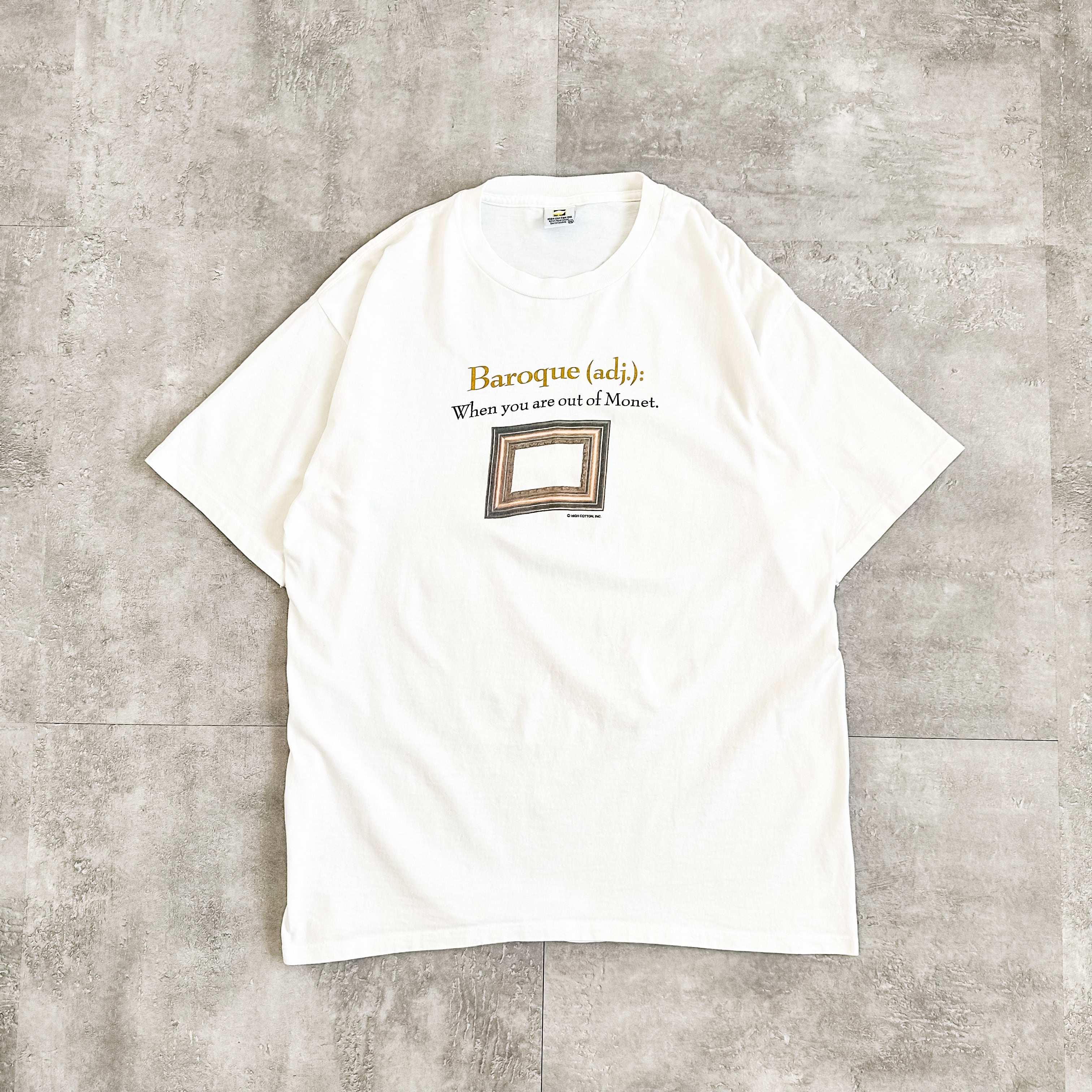 90s USA製 Baroque Monet アート Tシャツ モネ バロック 1990's 