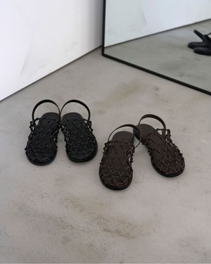 【anuke】Braid Flat Shoes