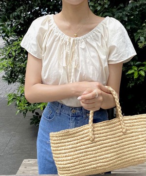 《即納商品》canal blouse (cream / pink / navy)