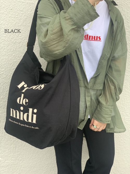 JOUET (ジョエット) re pos de midi ショルダー バッグ ブラック J5602