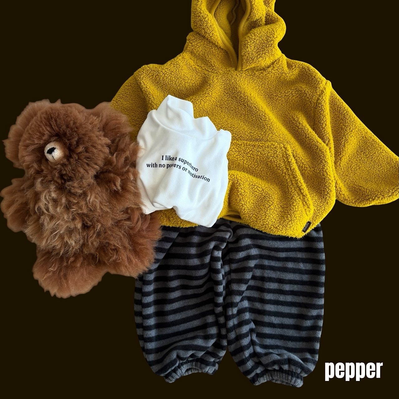 【取寄】PEPPER ビションフーディー｜冬服｜韓国子供服