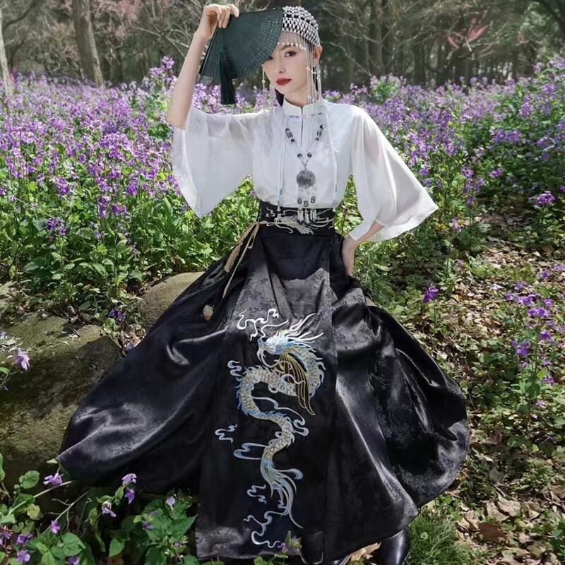 tusor court by Haband 総柄 チャイナシャツ チャイナ系 | 之 tusor court by Haband 総柄 チャイナシャツ