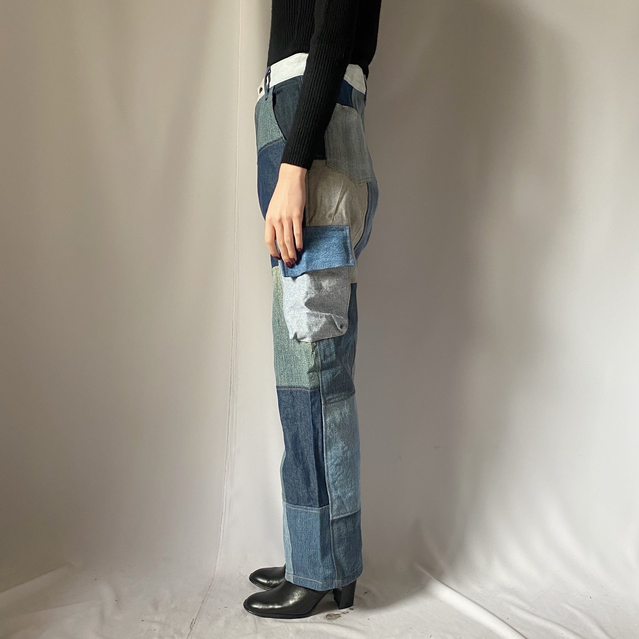 パッチワークデニムパンツ 3 | Boutique888