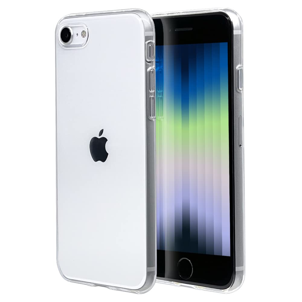 ラスタバナナ iPhone SE3 SE2 8 7 共用 ケース カバー ソフトケース TPU 薄型 クリア 透明 0.9mm 衝撃吸収 アイフォンse 第3世代 第2世代 スマホケース 6846IP247TP