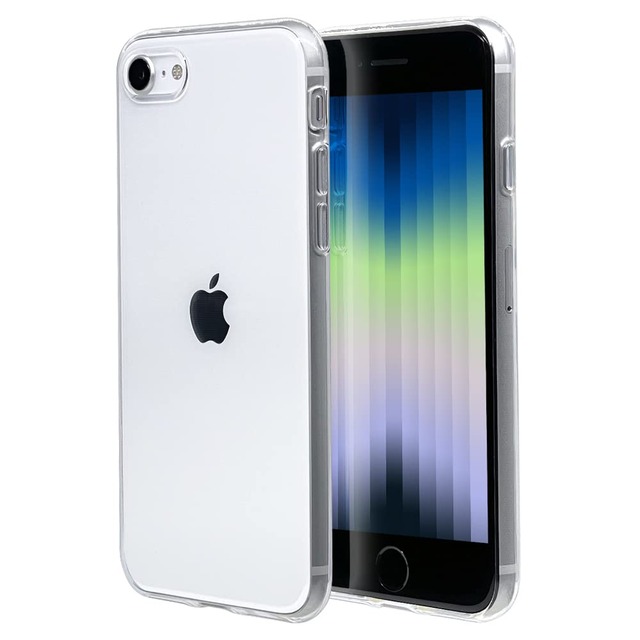 ラスタバナナ iPhone SE3 SE2 8 7 共用 ケース カバー ソフトケース TPU 薄型 クリア 透明 0.9mm 衝撃吸収 アイフォンse 第3世代 第2世代 スマホケース 6846IP247TP