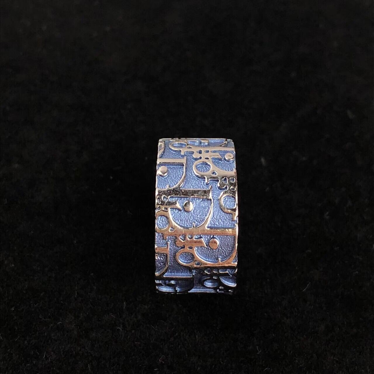 中古】クリスチャンディオール DIOR トロッター リング 指輪 ブルー