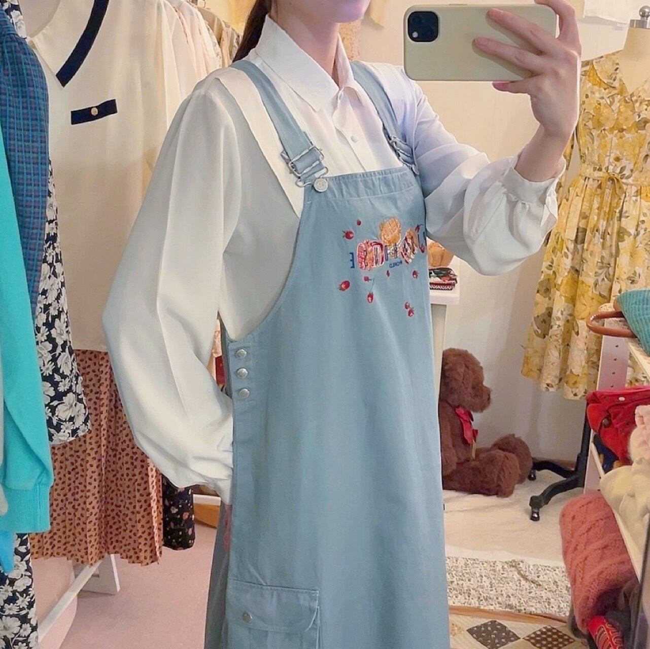 PINKHOUSE / strawberry jam jumper skirt