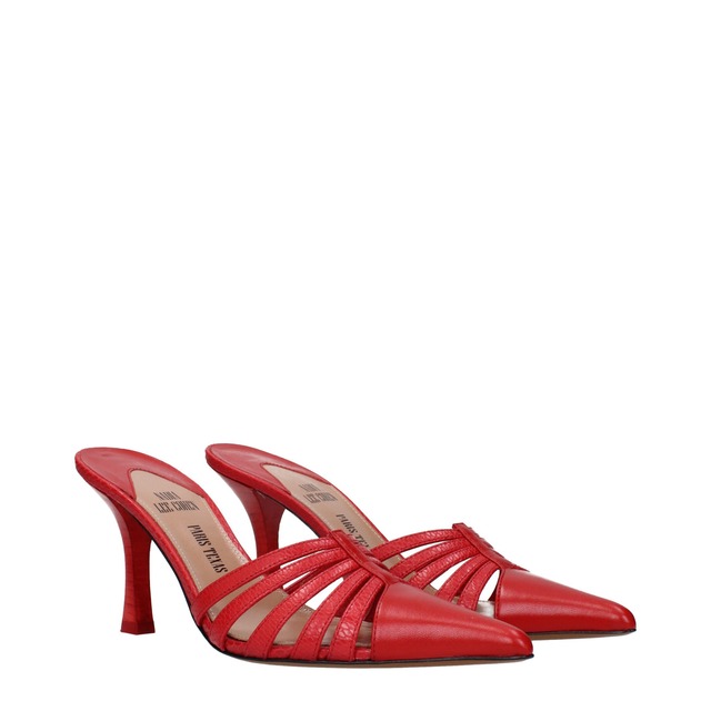 【新品】PARIS TEXAS パリテキサス レディース サンダル レザー レッド PXNL02XSHPTRED