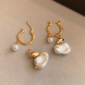 ウサギモチーフ チャーム ピアス 90011