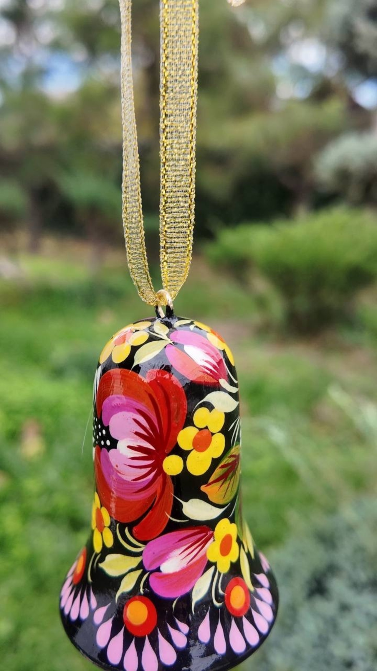 クリスマスデコレーション　ベル3点セット（ティモシェンコ作） - 6