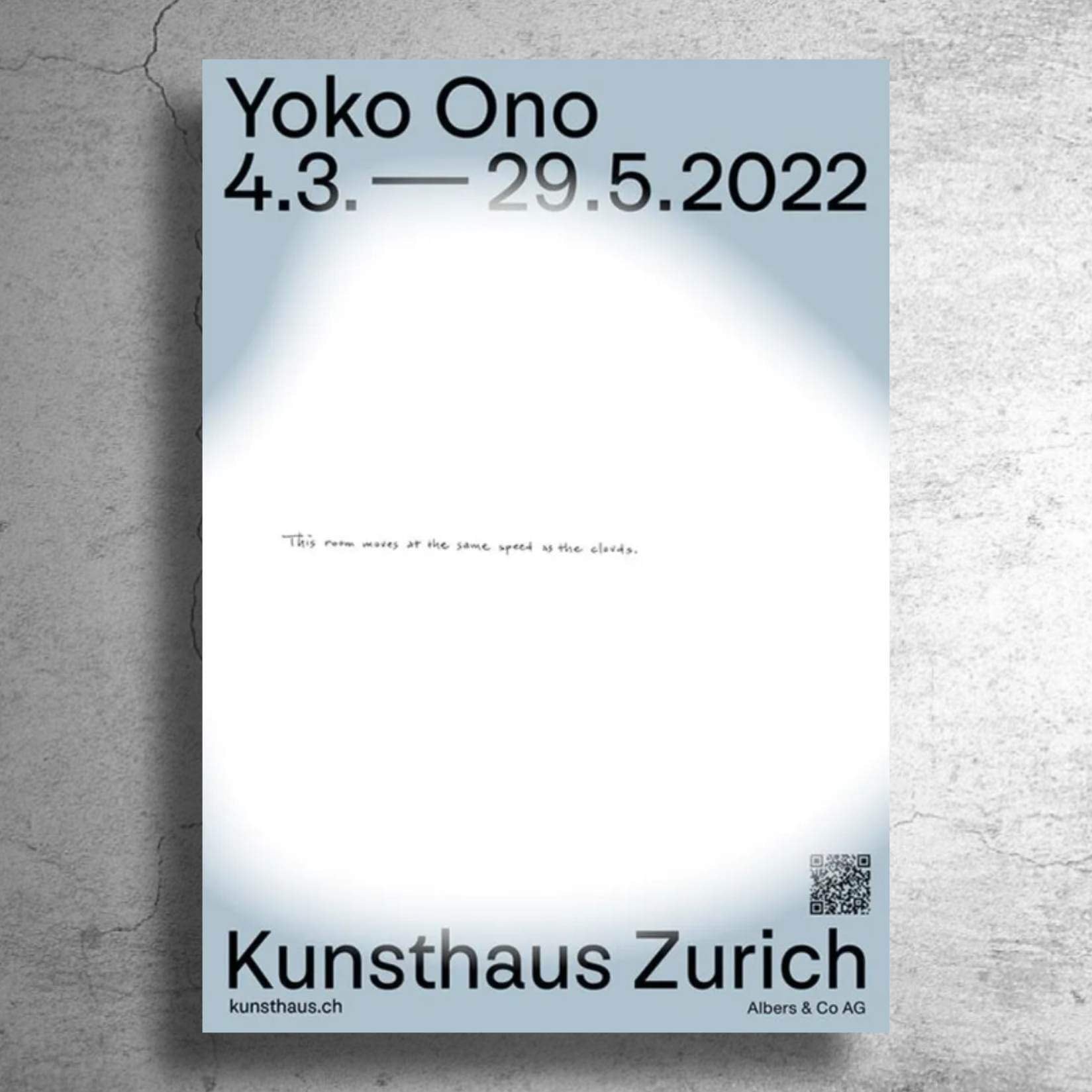 オノ・ヨーコ Yoko Ono』2022年スイスでの展示告知特大ポスター - 印刷物