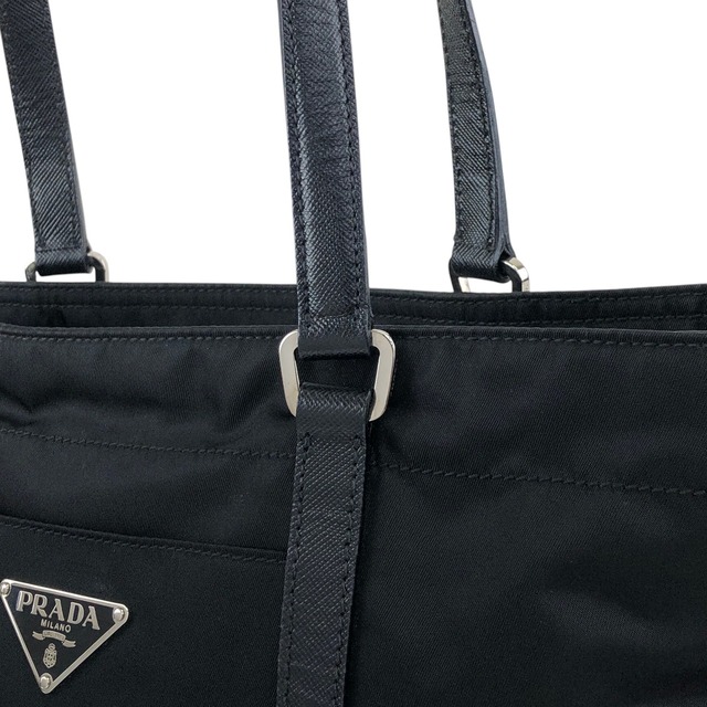 PRADA プラダ トートバッグ ブラック トライアングルロゴ ナイロン vintage ヴィンテージ オールド 8caxp5