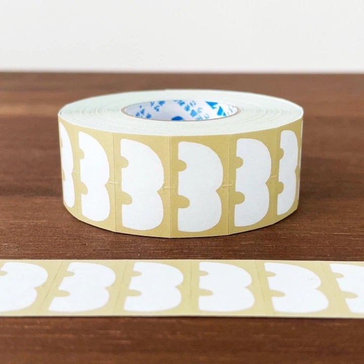 スタンプマルシェ おやまフレーム ビスケット 弱粘着 ラベラーシール SM01