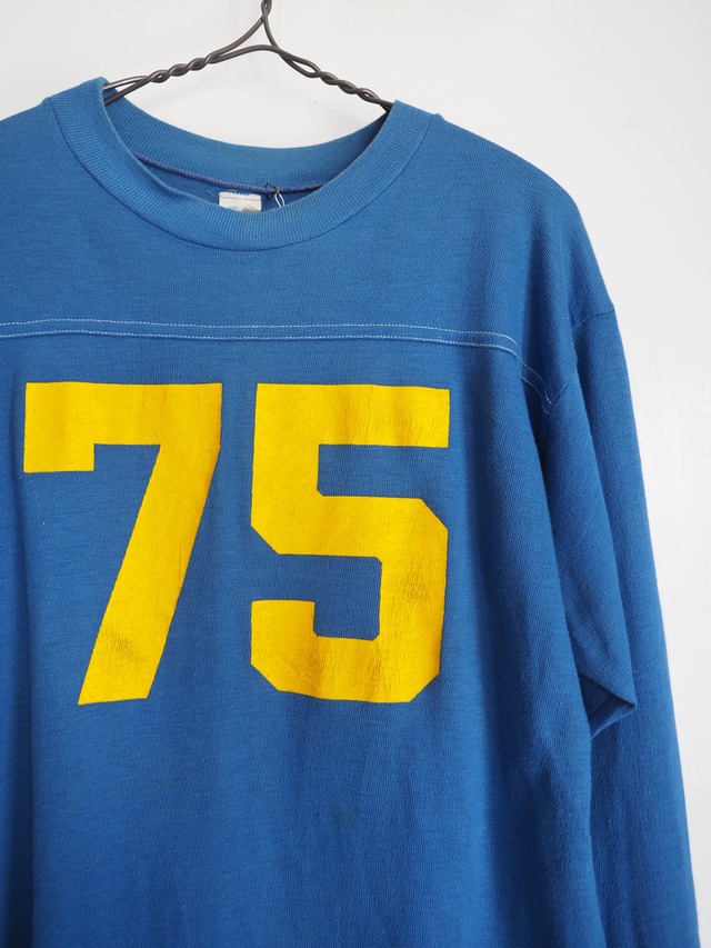 1970’s USA Artex Double Print Football T-Shirt／M