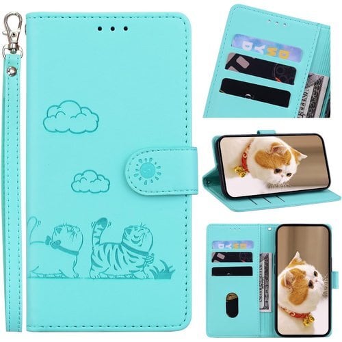 For Xperia 10 VI ケース 手帳型 PUレザー ケース ノートブック型携帯保護カバー ポケット スタンド 機能 携帯ホルスター財布携帯 ホルダ 耐衝撃 カバー ケース 緑 2893