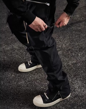 double layer ziper cargo pants