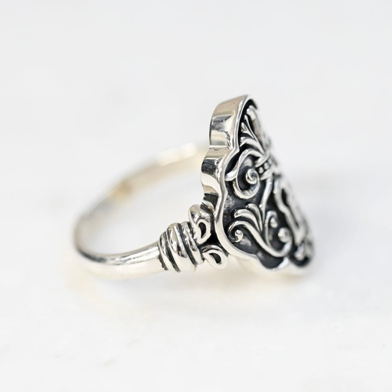 ROKUZAN silver padlock ring