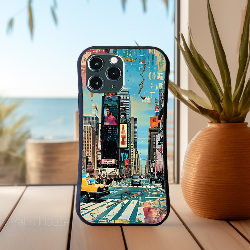耐衝撃ケース】ニューヨーク ART OF NEW YORK コラージュ iPhone