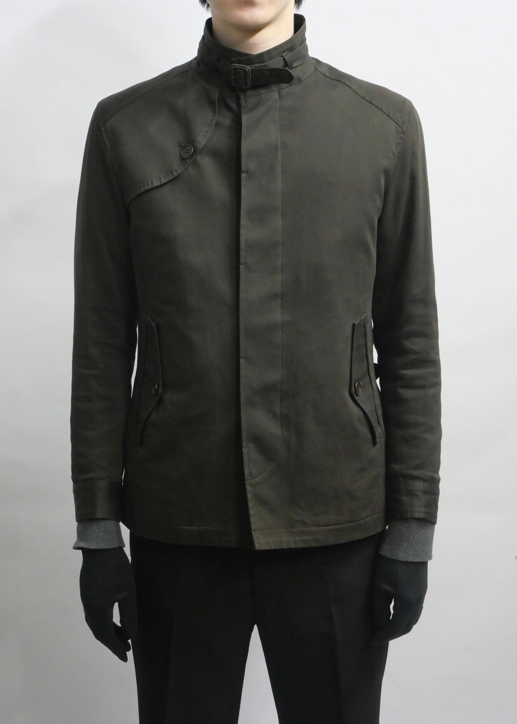 fry front stand collar jacket