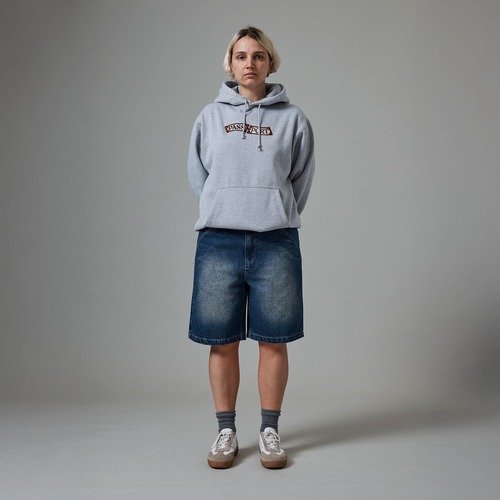 PASS~PORT Workers Club Jean Shorts Faded Wash Dark Indigo 32